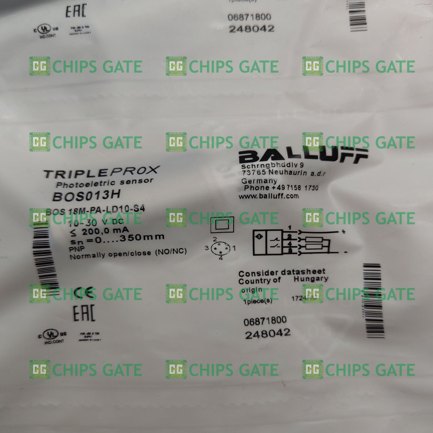 Balluff 18M-PA-LD10-S4