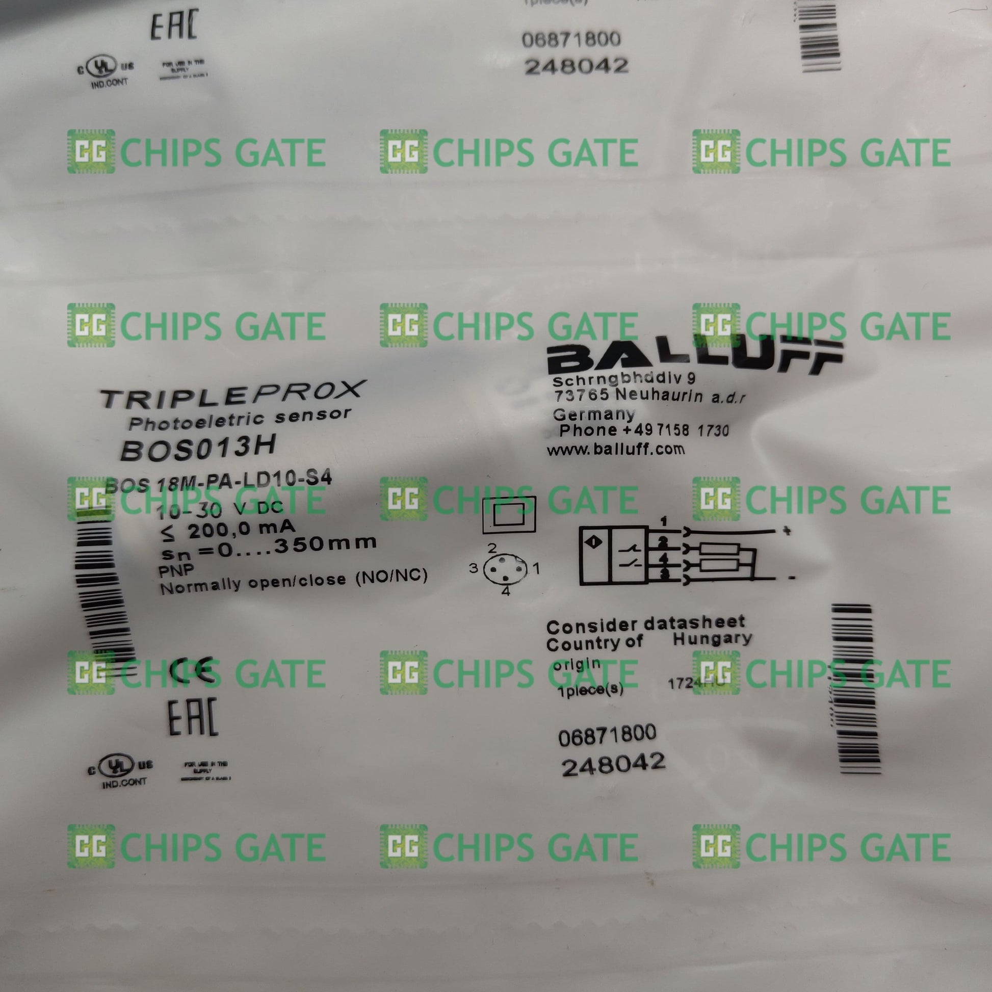 Balluff 18M-PA-LD10-S4