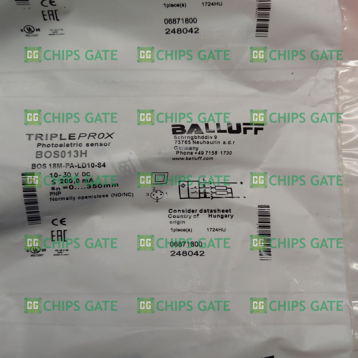 Balluff 18M-PA-LD10-S4