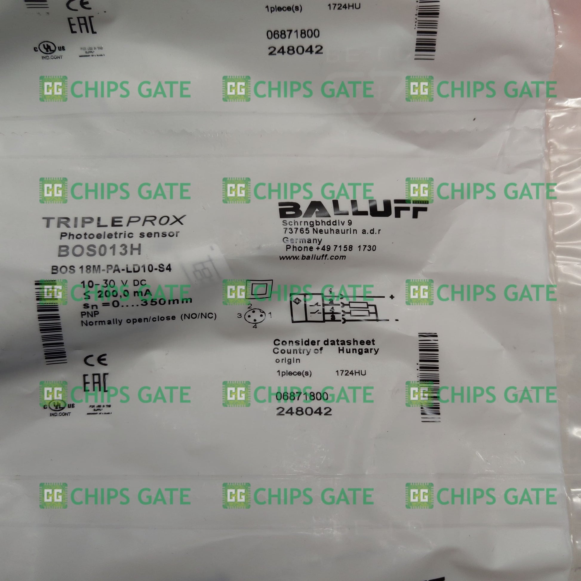 Balluff 18M-PA-LD10-S4