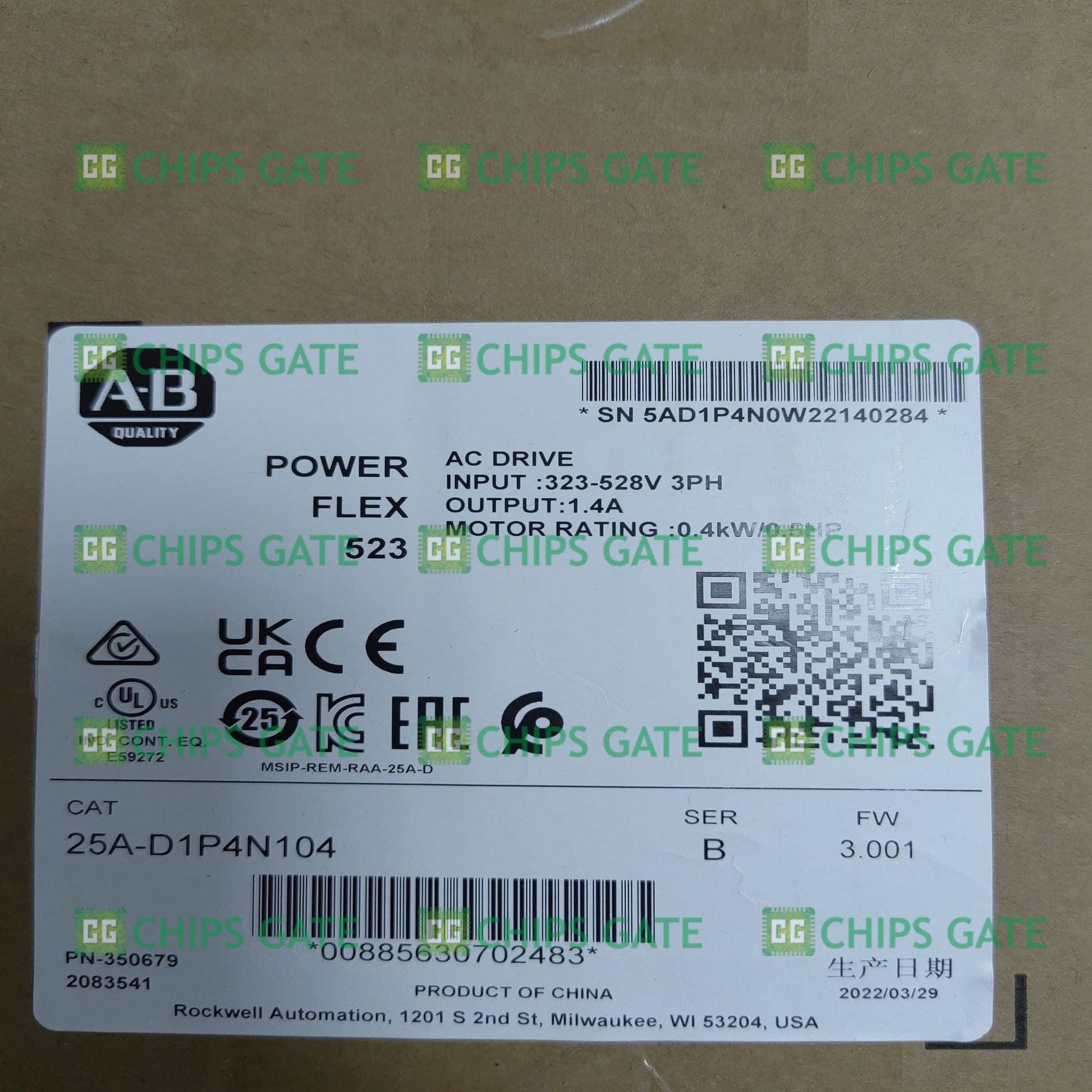 25AD1P4N104