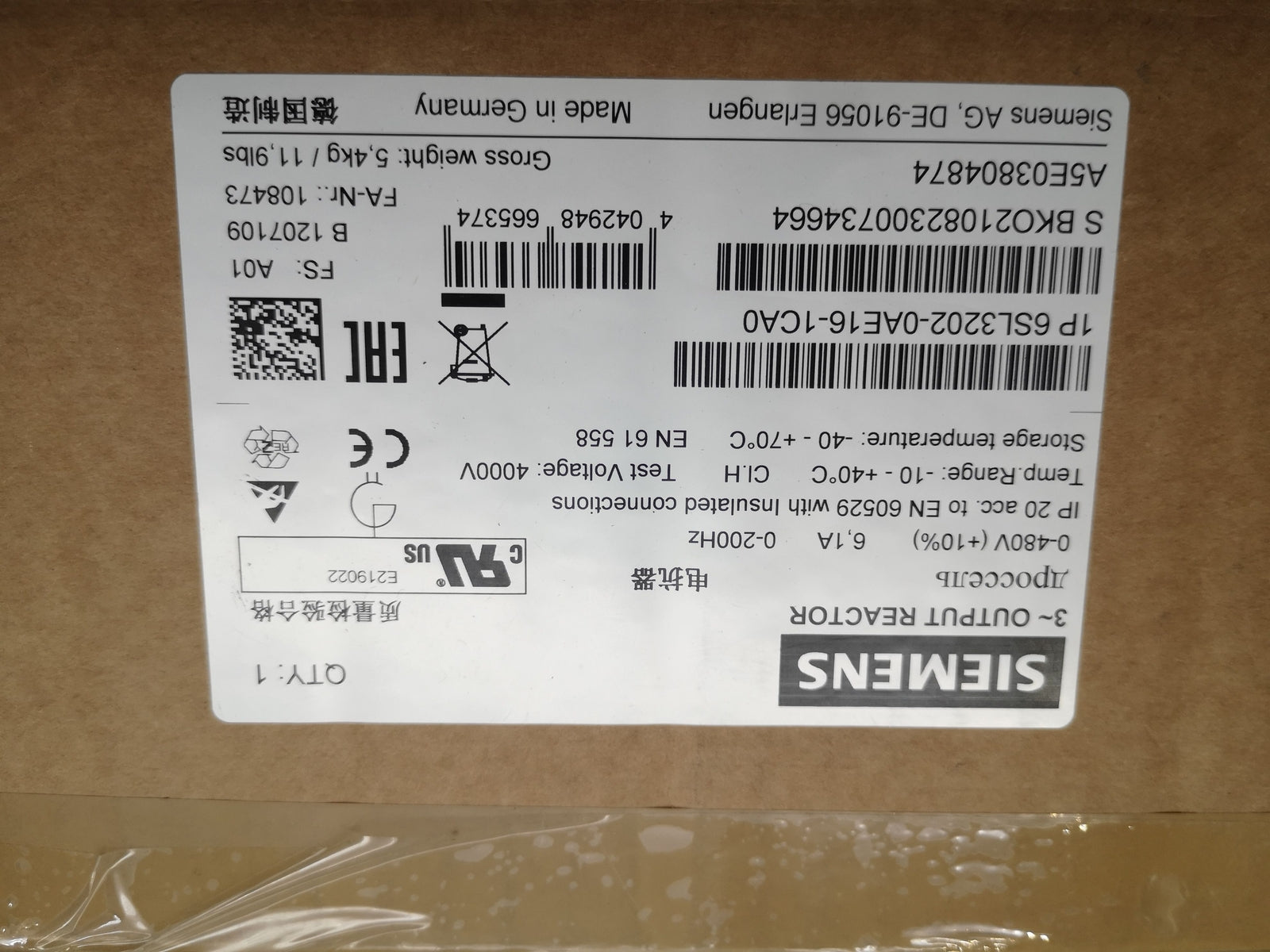 6SL32020AE161CA0