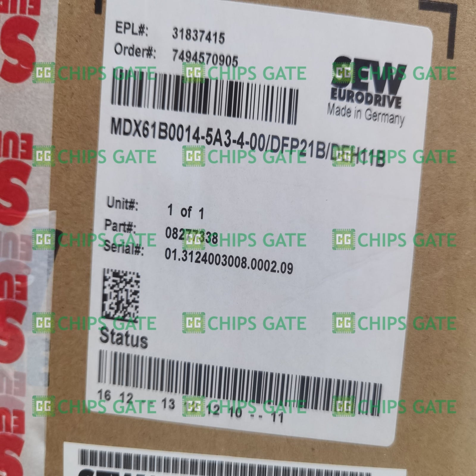 MDX61B00145A3400+DFP21B+DEH11B