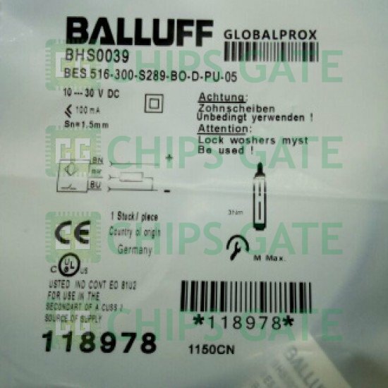 Balluff 516-300-S289-BO-D-PU-05