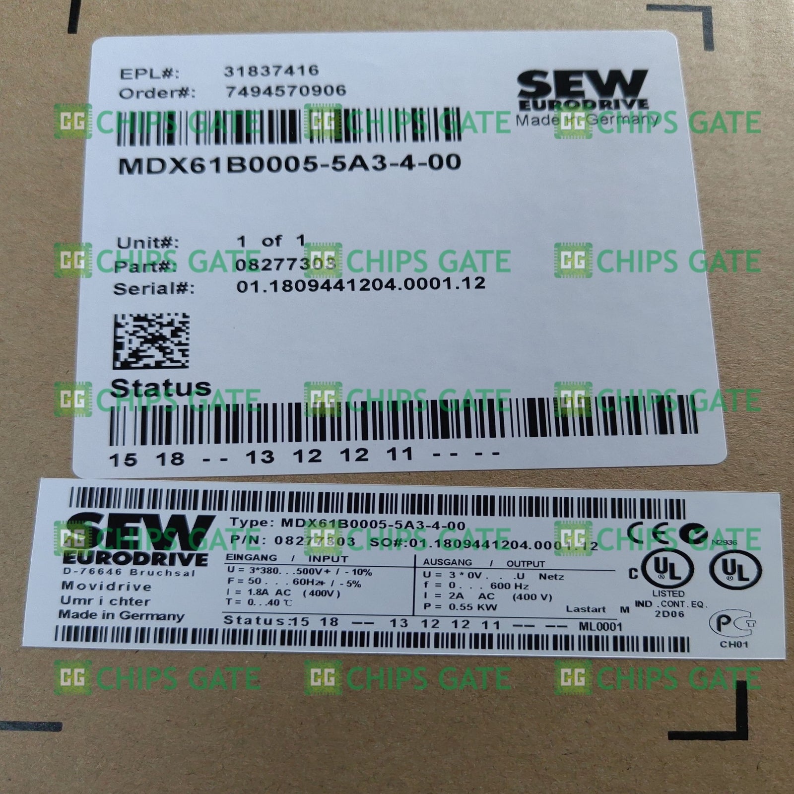 MDX61B00055A3400+DEH11B+DFP21B