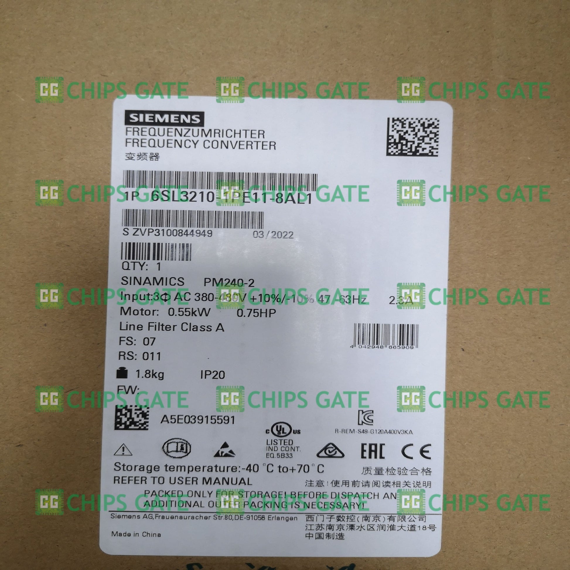 6SL32101PE118AL1