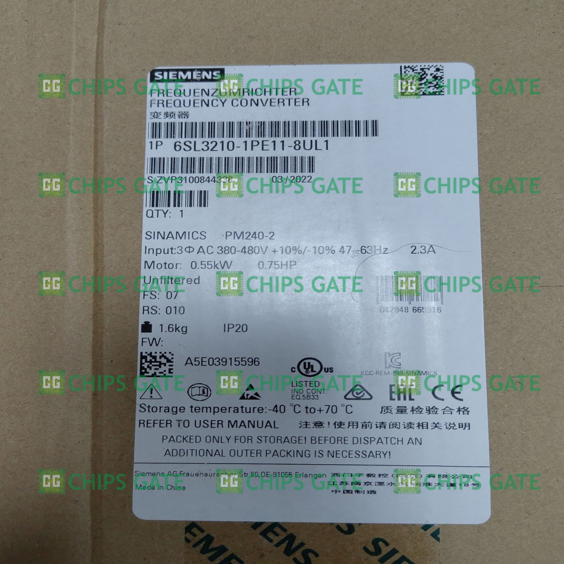 6SL32101PE118UL1