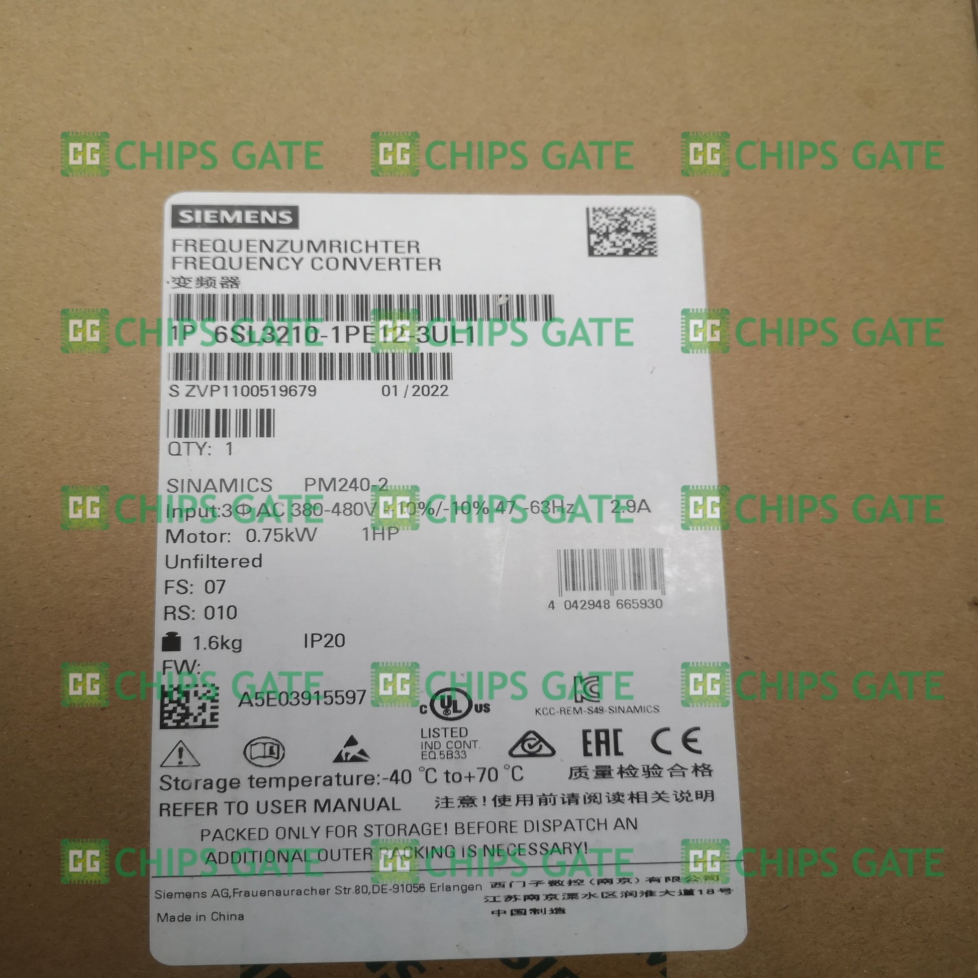 6SL32101PE123UL1