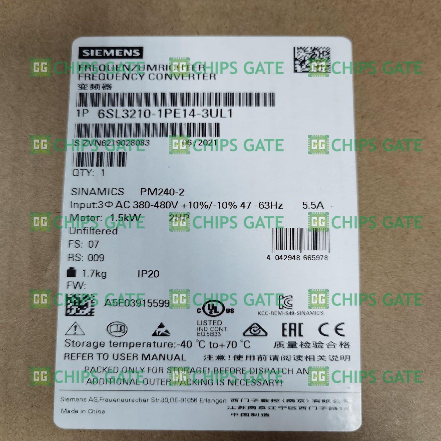 6SL32101PE143UL1