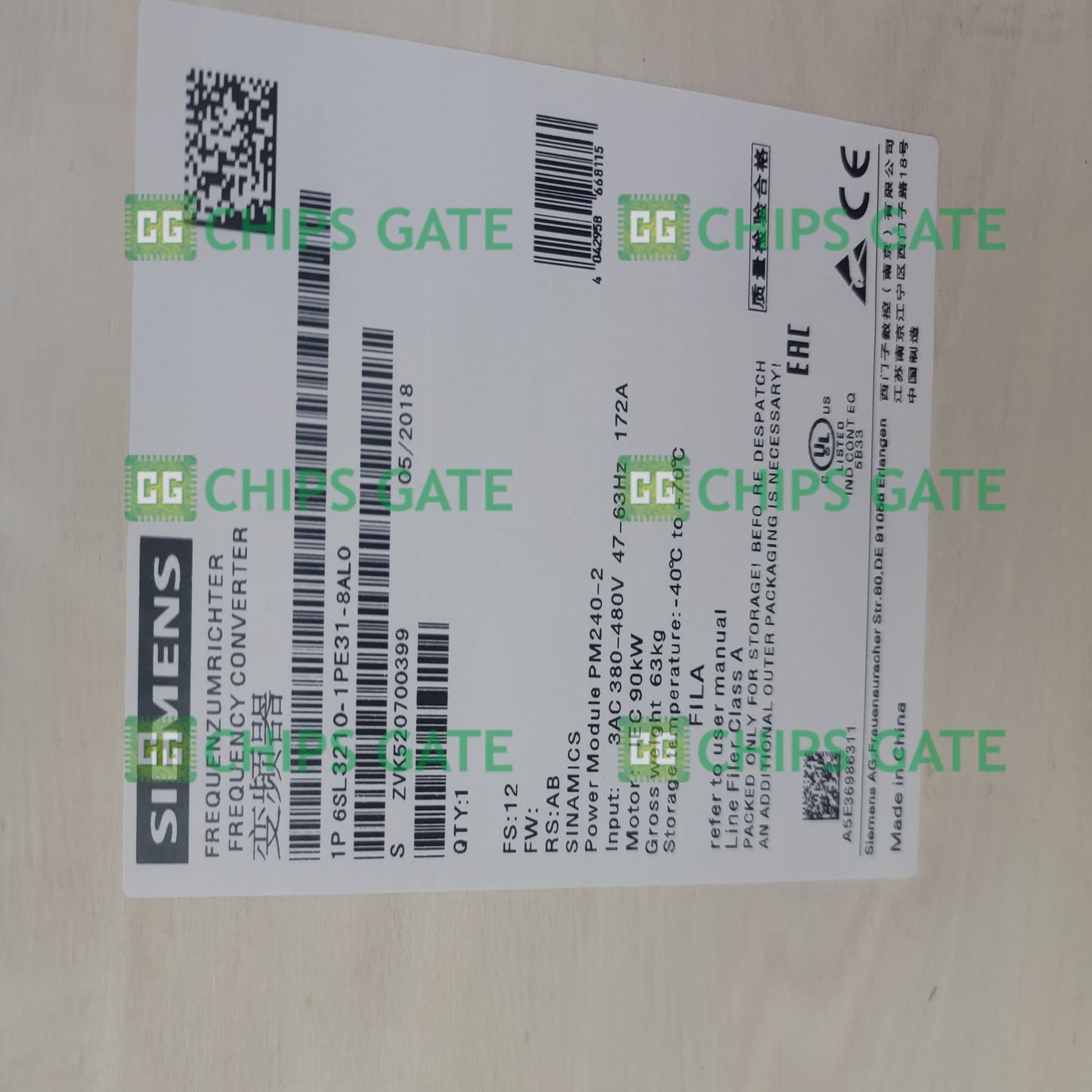 6SL32101PE318AL0