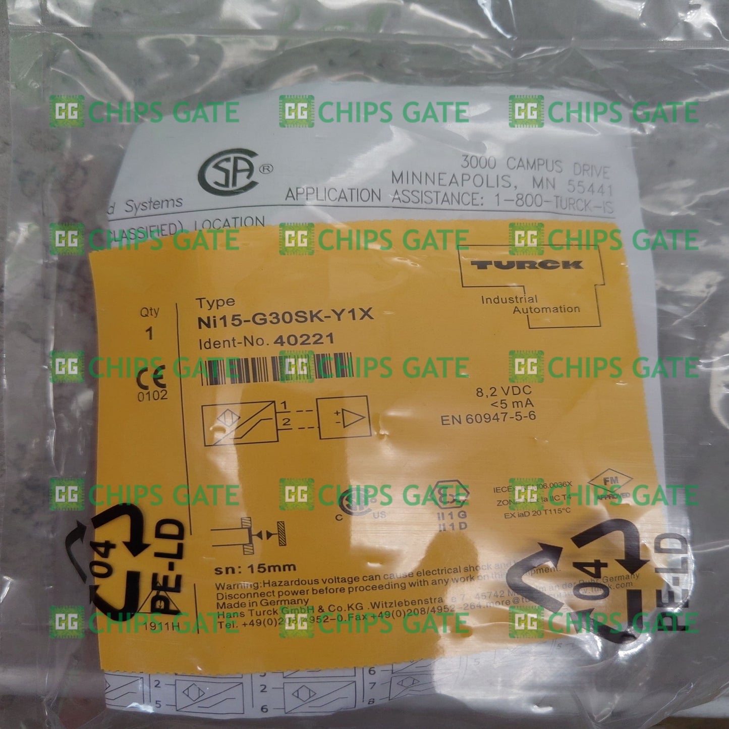 Turck NI15-G30SK-Y1X